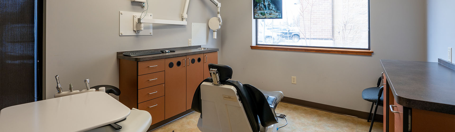 The exam room at Avenue Dental Care in Spokane Valley WA.